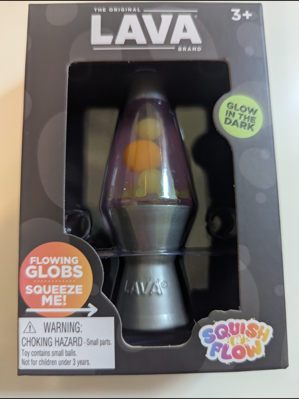 LAVA Schylling Glow-in-the-Dark Purple Yellow And Orange - LAVA Brand